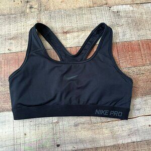 Nike Pro Womens Size Small Black Sports Bra